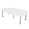 Skutchi Designs 45.25 in W, 84 in L, 29 in H, Engineered Wood Top, White HAR-RAC-46X84-PT-09 - alternate 1